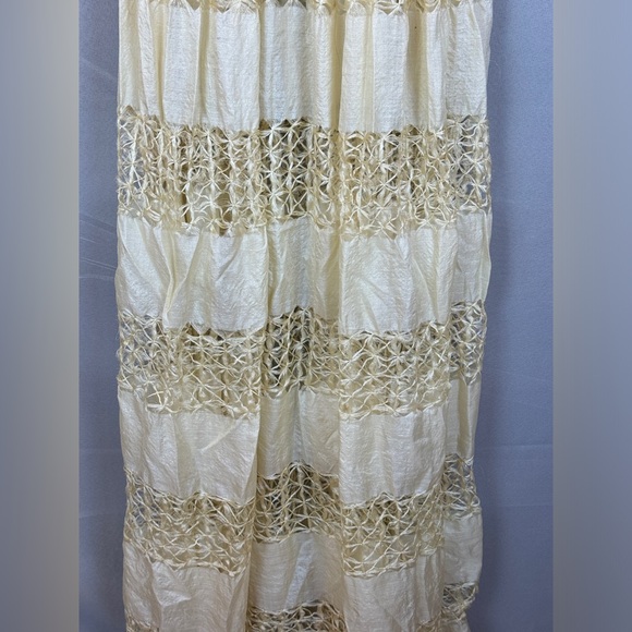 House of Amma Anancy Paneled Silk Maxi Dress - Sz 4 - Picture 11 of 15